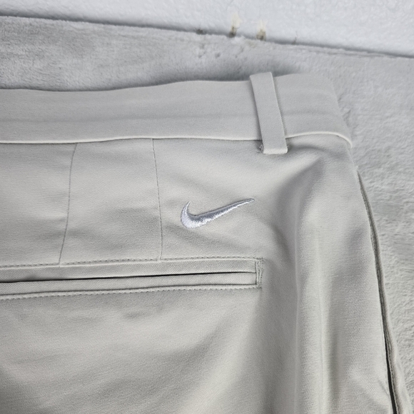 Nike Dri Fit Victory Standard Fit Golf Pants Men Sz 40x30 Light Bone Performance - Picture 6 of 10